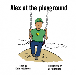 child on swings picture book cover