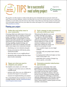 Tips for a successful road safety project