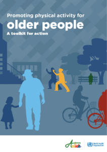 Report cover for WHO physical activity toolkit for older adults