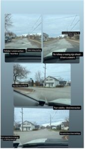 Photos of intersection in Bellville, Ontario