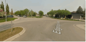 Photo of road in Calgary, Alberta