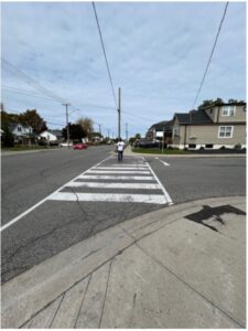 Photo of a crosswalk in Hamilton, Ontario