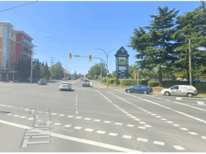 Photo of intersection in Saanich, B.C.