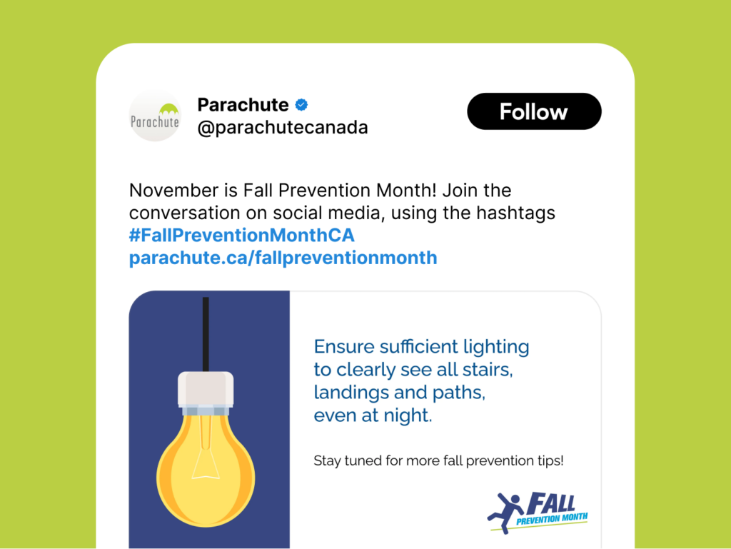 Fall Prevention Month – Parachute