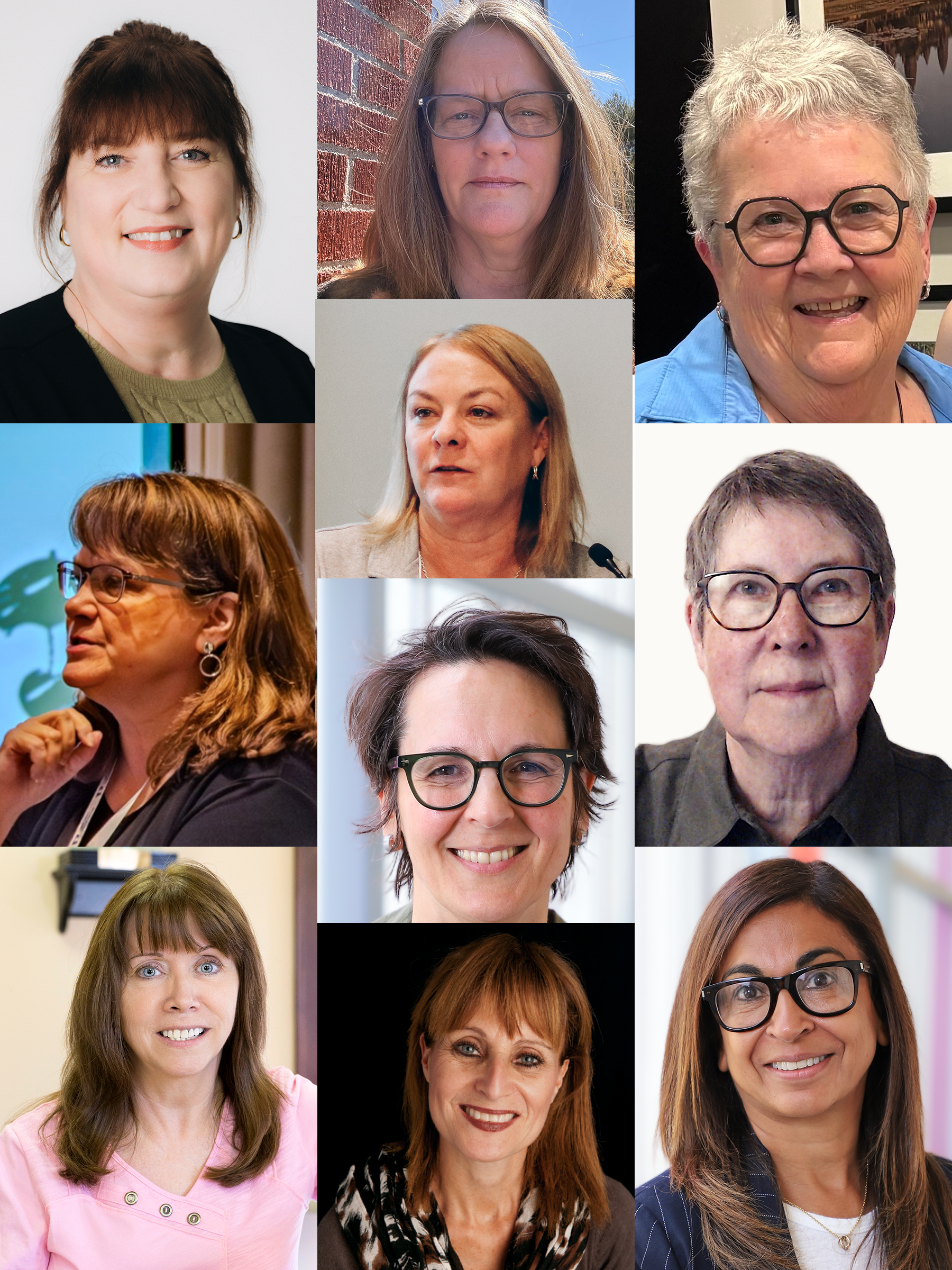 Gallery of faces of Canadian women leading injury prevention